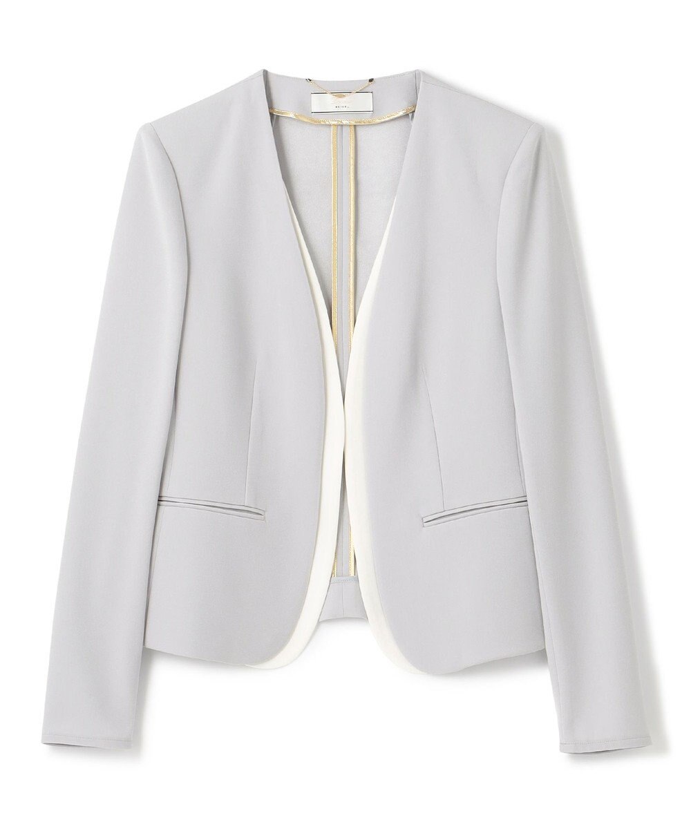 BEIGE， 【L-size】CINDY / ダブルカラージャケット 