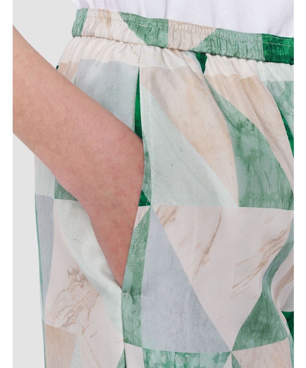 JOSEPH マーブルプリント　シルクトラウザーズ 