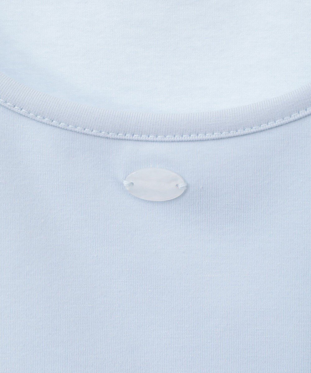 earth music&ecology ロゴプレート付きパフスリーブプルオーバー 