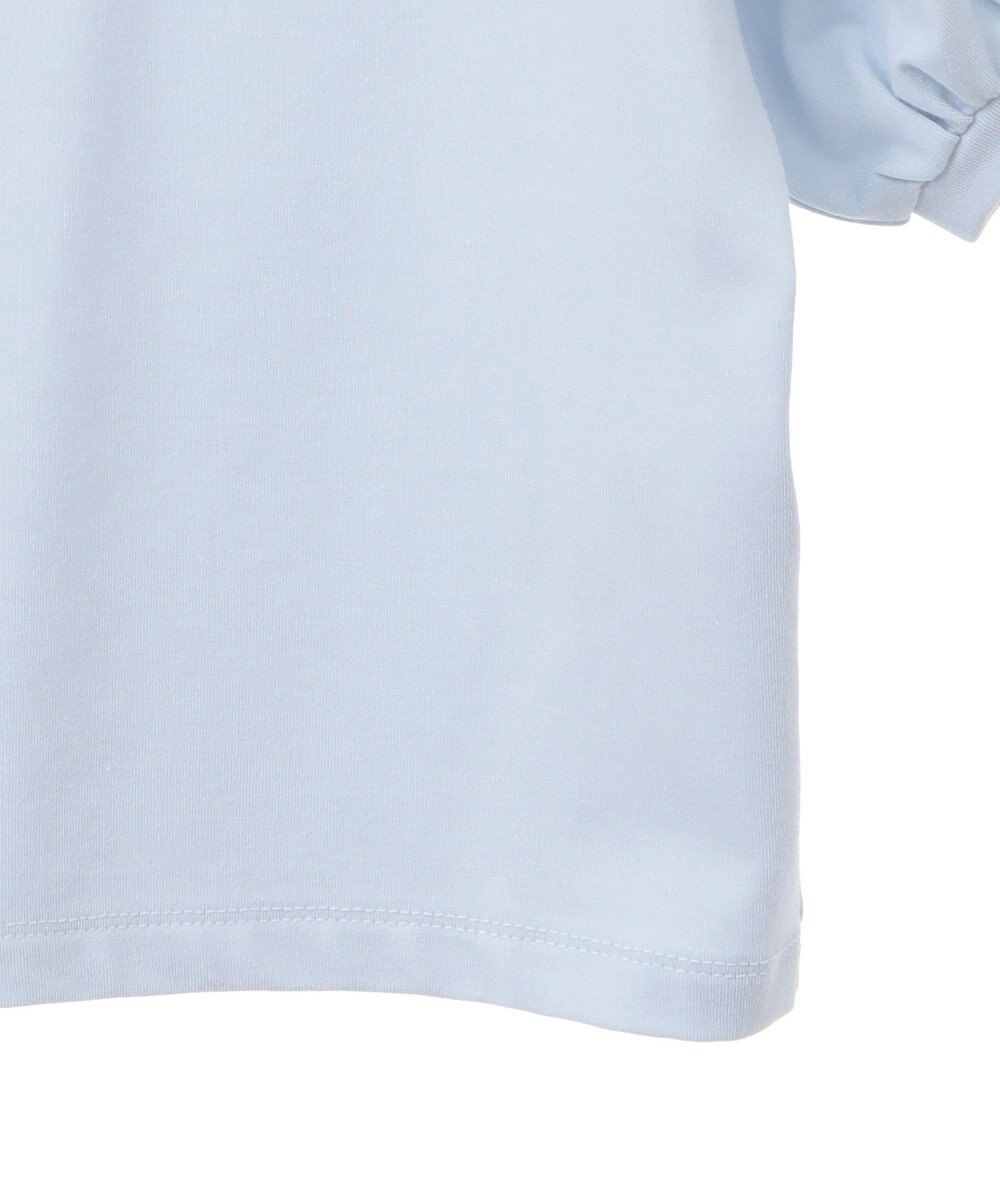 earth music&ecology ロゴプレート付きパフスリーブプルオーバー 