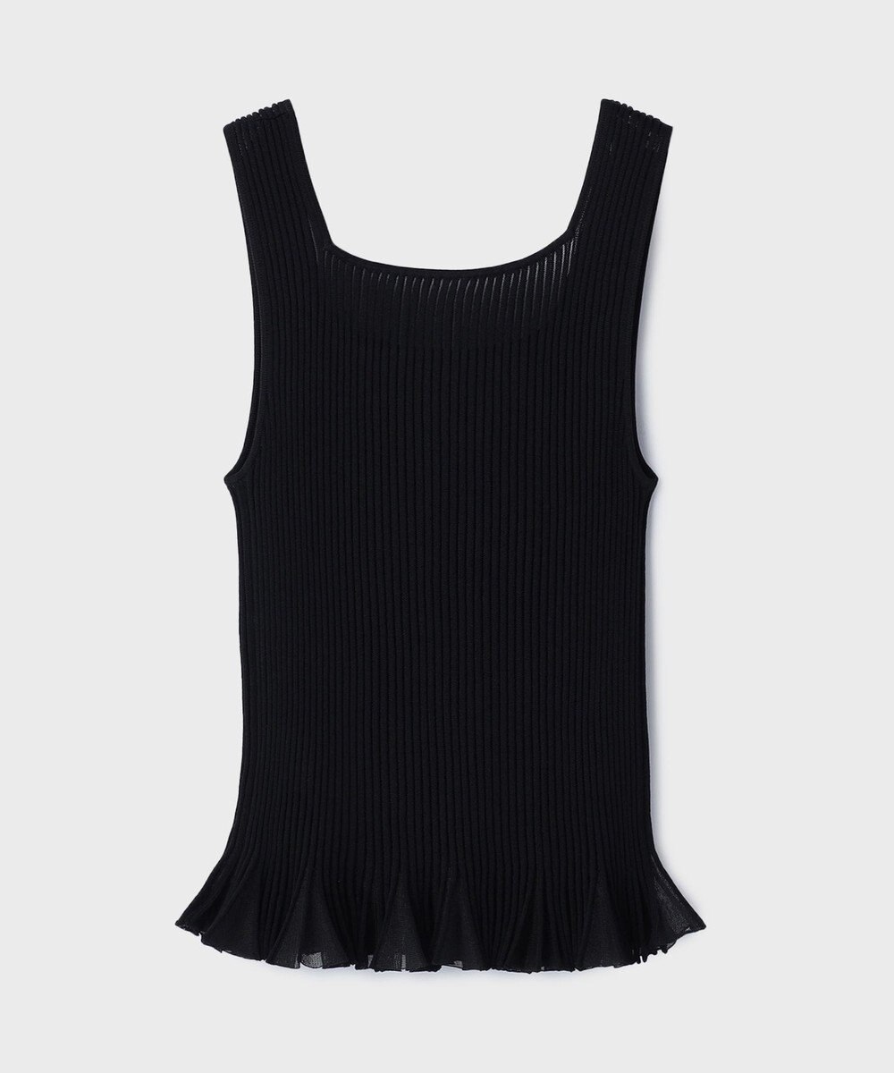 GRACE CONTINENTAL シアーフリルニットトップ 