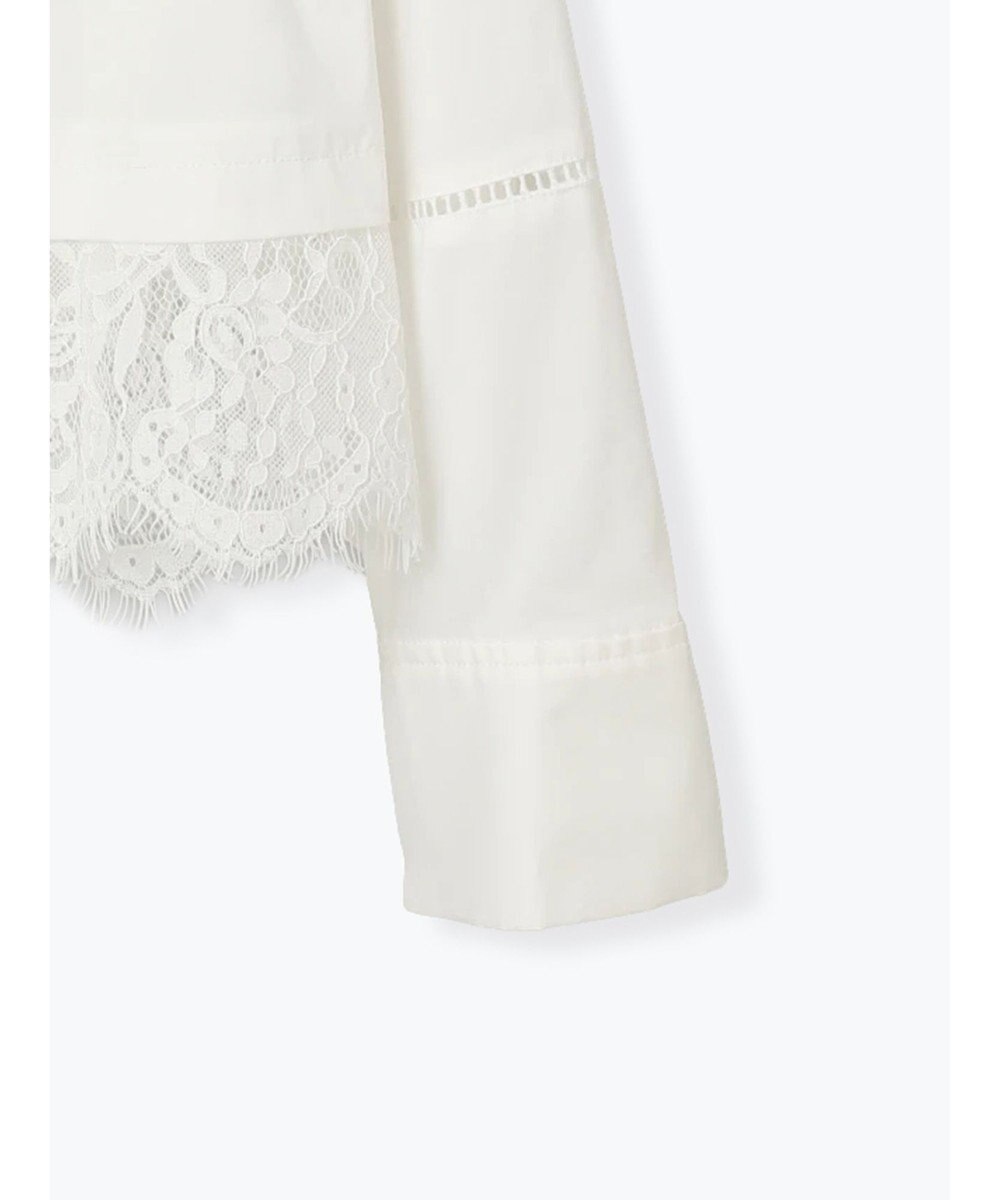 Te chichi スカラップレース切替シャツブラウス 