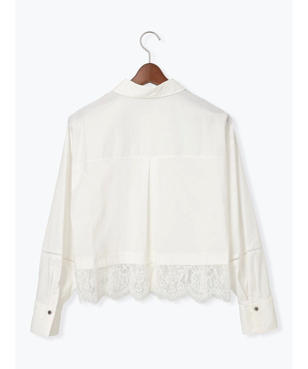 Te chichi スカラップレース切替シャツブラウス 