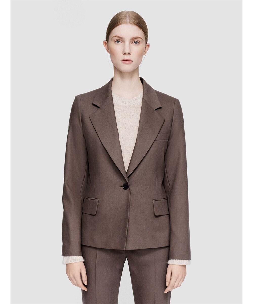 JOSEPH ライトフランネル　シングルブレストジャケット 