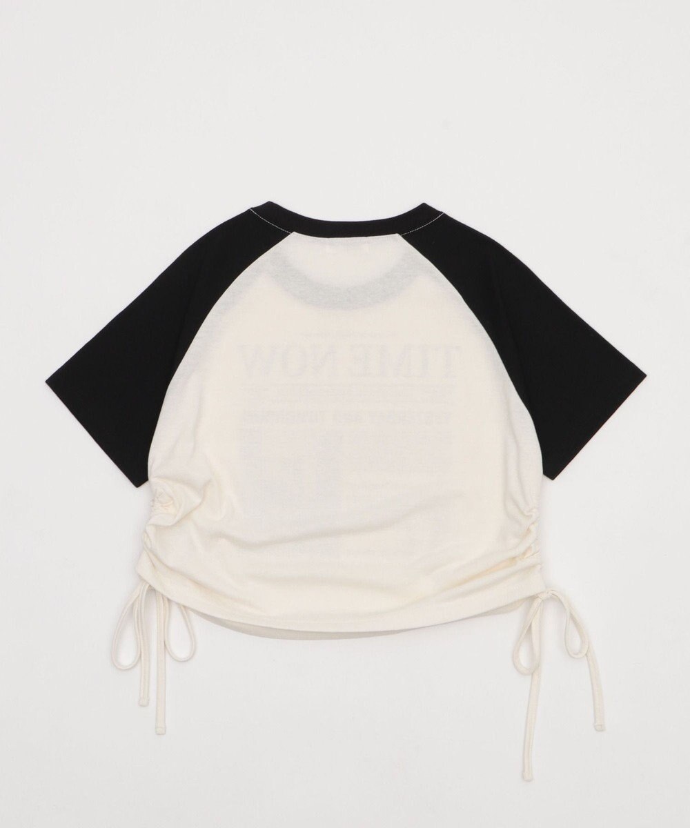 WEGO グラフィックショートサイドリボンドロストT 