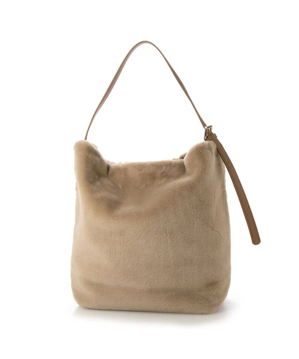 UNBILLION cachecache 花刺繍エコファーワンハンドルバッグ 