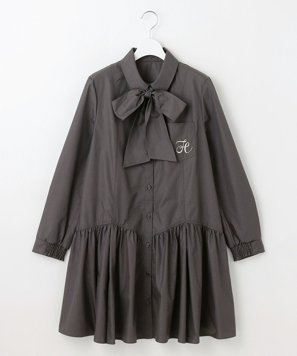 Feroux 【2WAY】リボンタイシャツ ワンピース 