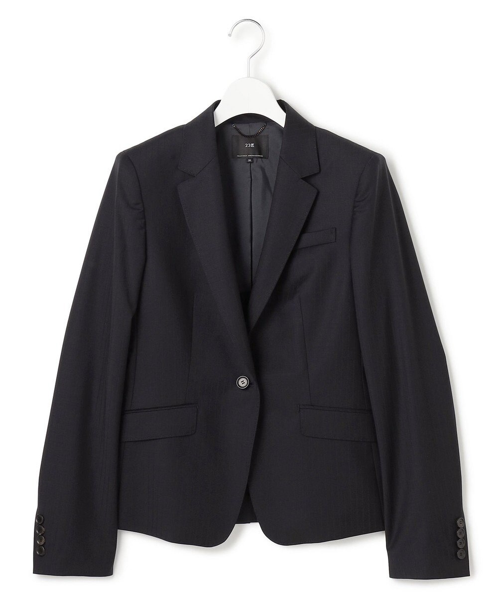23区 【セットアップ対応】ファインネスウール 一つ釦 ジャケット 