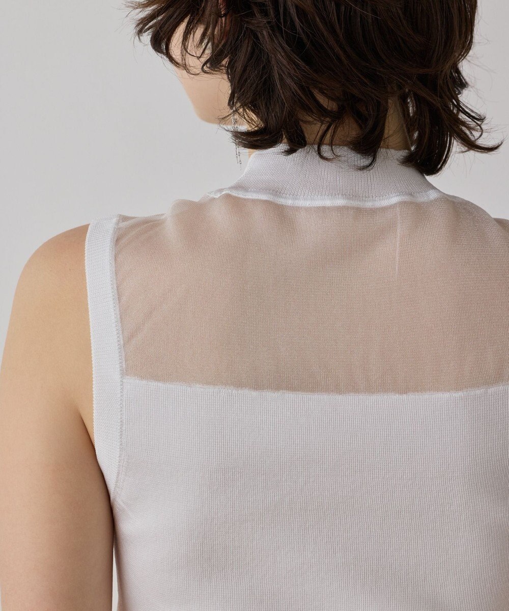 GRACE CONTINENTAL シアーグロスニットトップ 