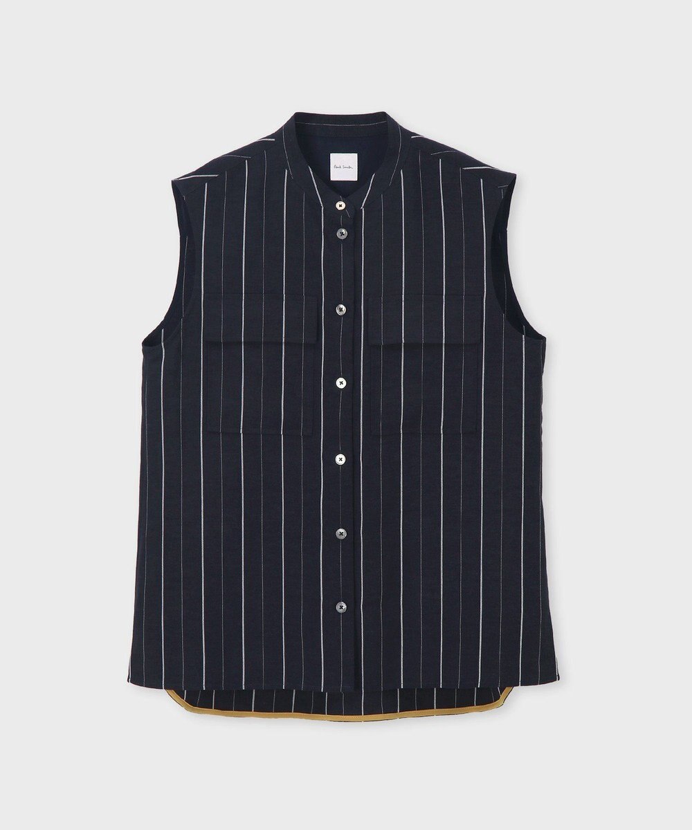Paul Smith ストライプ ノースリーブシャツ 