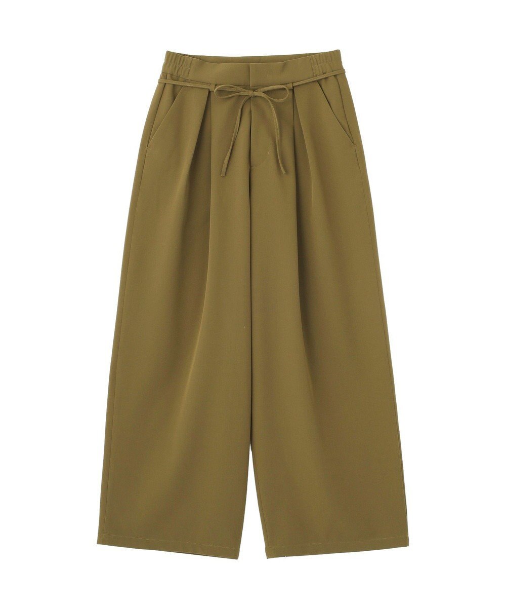 AMERICAN HOLIC リボン付きタックワイドパンツ 