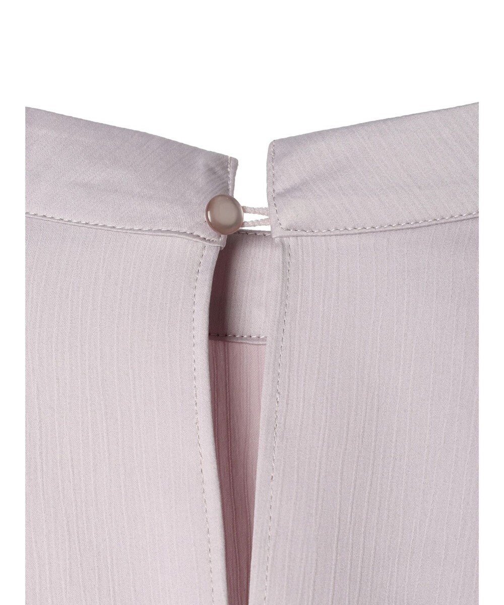 earth music&ecology チュール袖スタンドカラートップス 