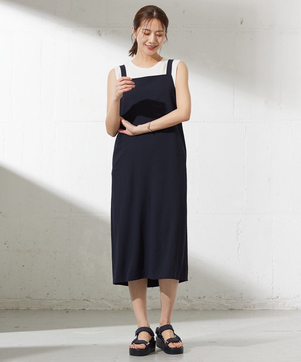 J.PRESS LADIES L 【WEB限定カラーあり・洗える】Lightジョーゼット キャミ ワンピース 