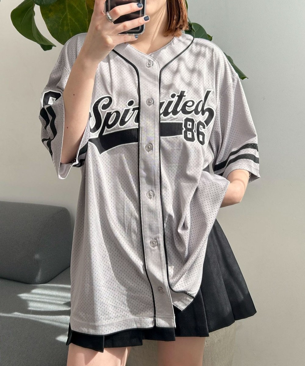 WEGO ベースボールメッシュビッグシャツ 