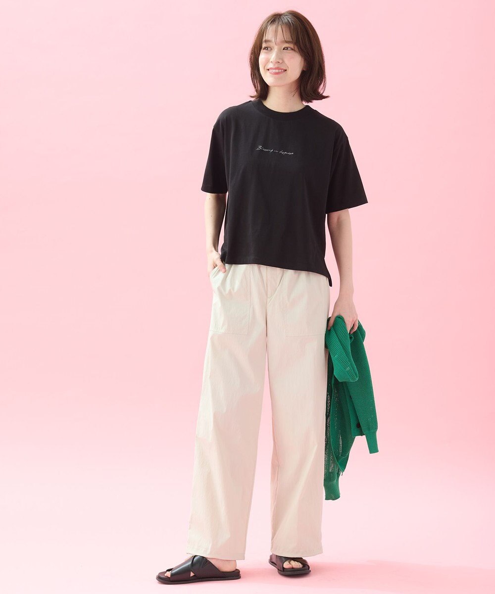 ANY L オーガビッツ刺繍ロゴＴシャツ 