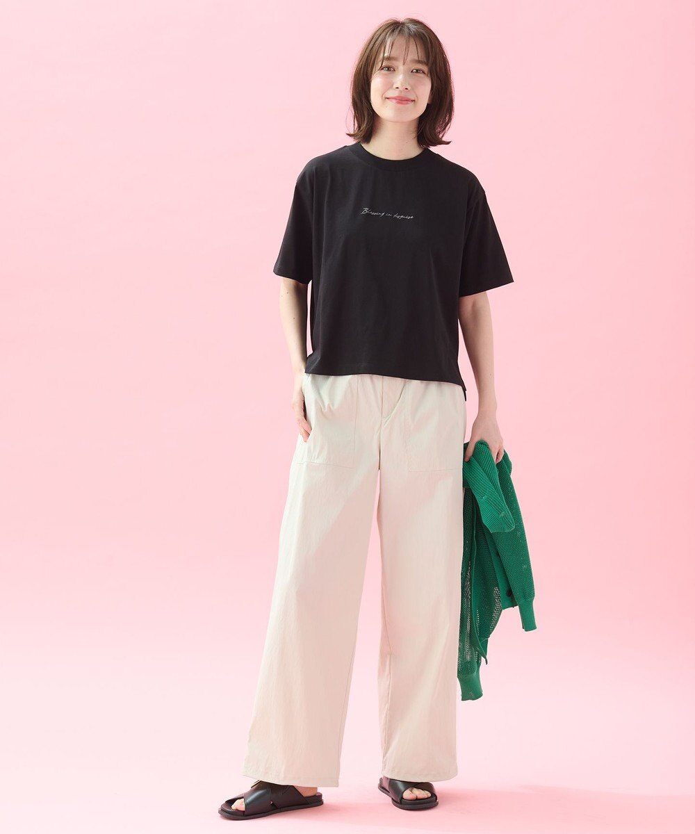 ANY L オーガビッツ刺繍ロゴＴシャツ 