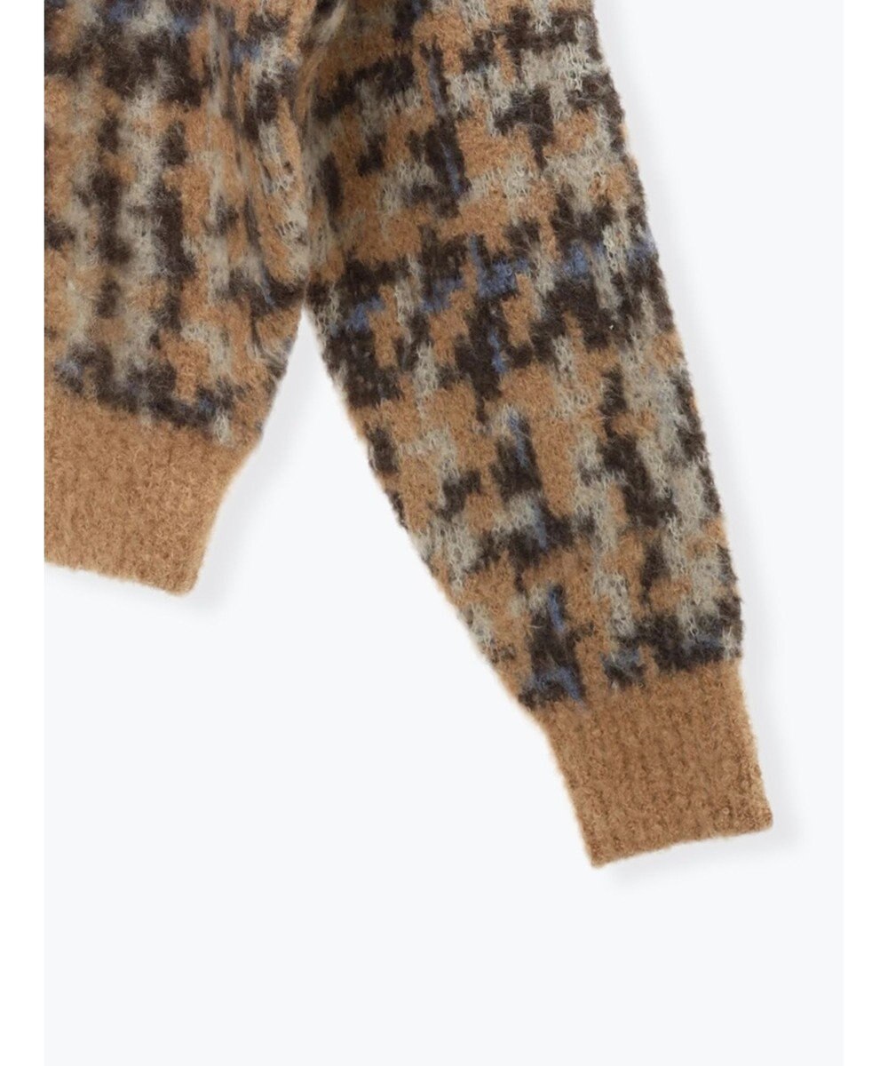 Te chichi チェックジャガードニットプルオーバー 