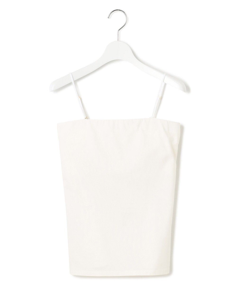 23区 L 【洗える】ベアトップ パッド付き キャミソール 