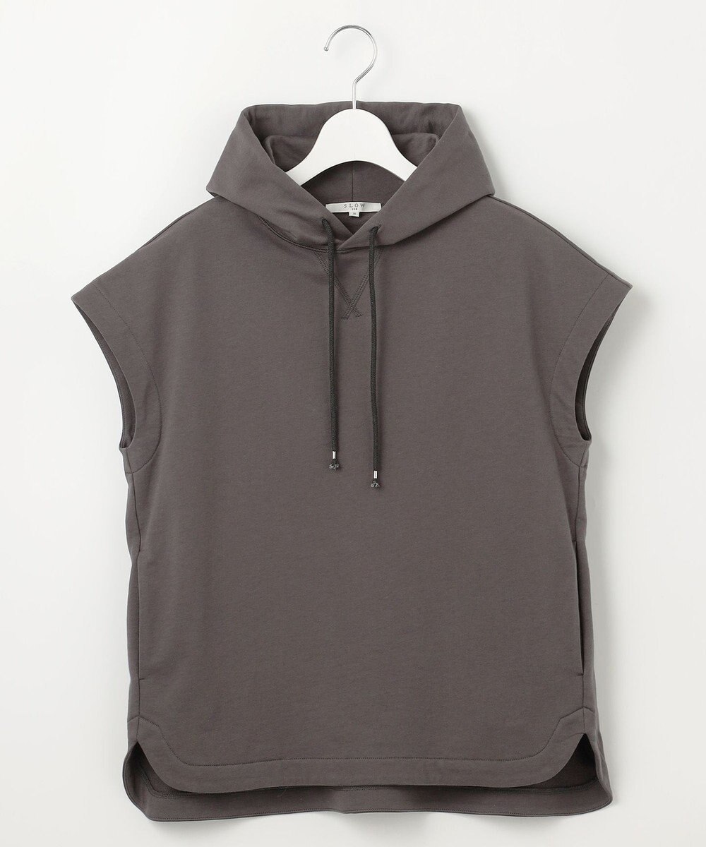 23区 【SLOW/一部店舗限定】コンパクトインレー フレンチスリーブ フーディー 
