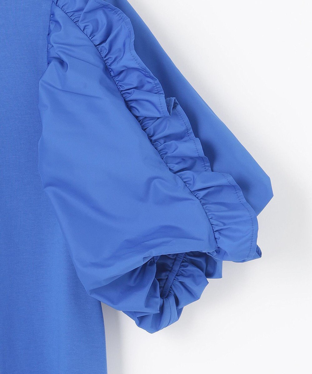 #Newans 【撥水・吸水速乾】コンビネーションフリルスリーブカットソー 