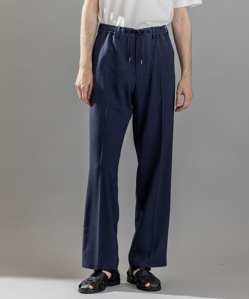 JOSEPH HOMME テクノボイルストレッチ ドロスト付きワイドストレートパンツ / HARRY CONVERTIBLE 