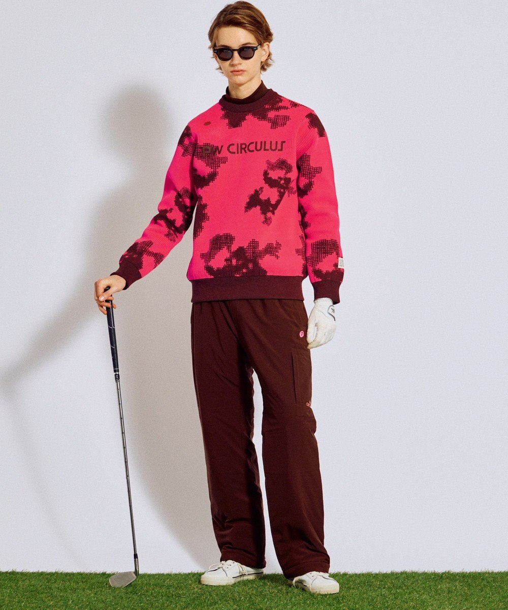 PW CIRCULUS 【MEN】Spark dot camouflage 軽量ニット ゴルフ 