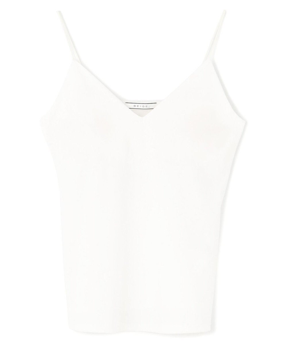 BEIGE， 【洗える・Precious 7月号掲載】ABELIA / コットンVラインカップ付きキャミソール 