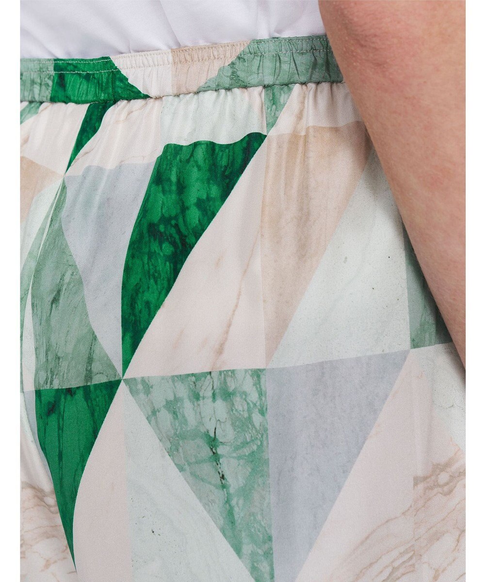 JOSEPH マーブルプリント　シルクトラウザーズ 