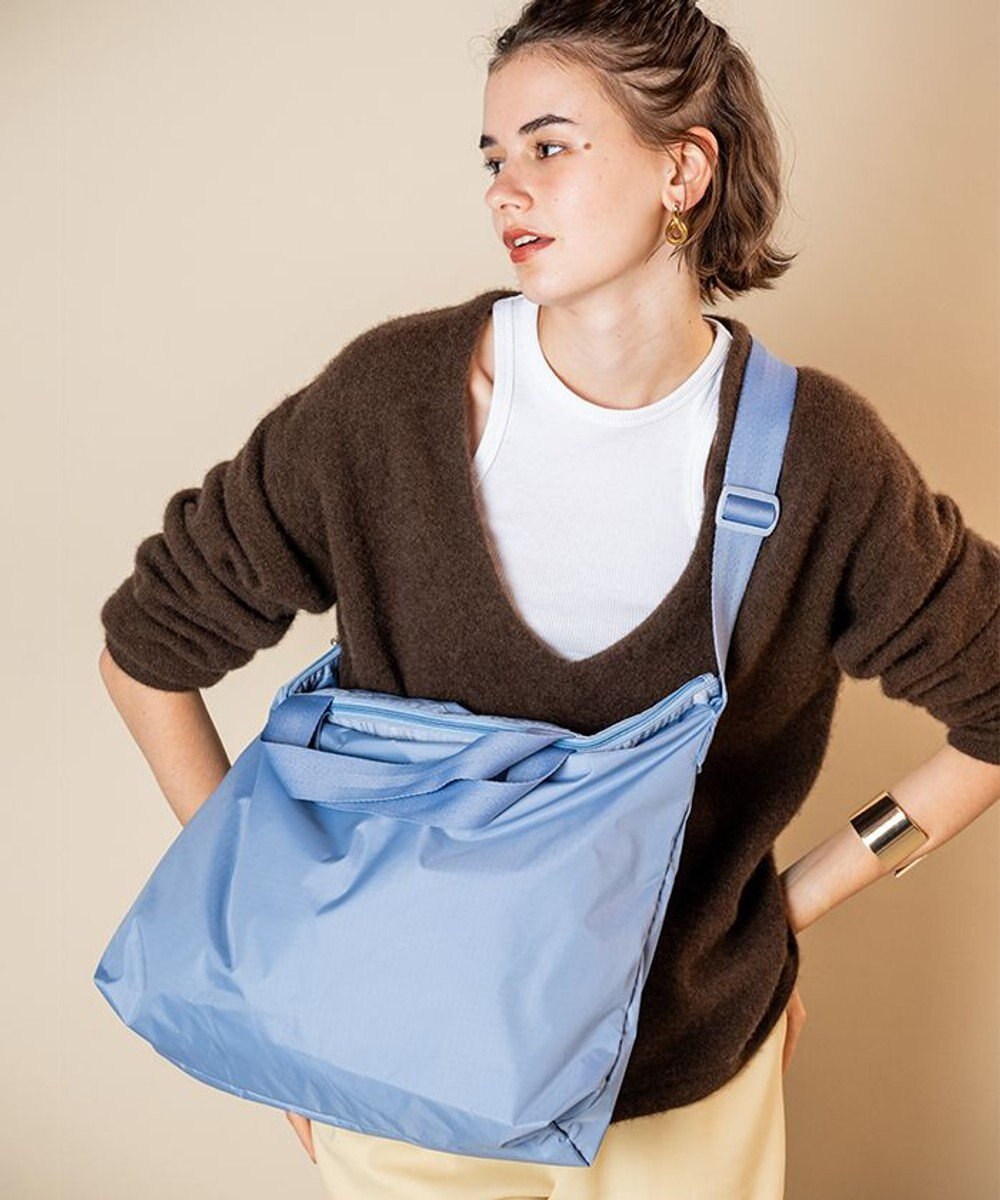 LeSportsac DELUXE ZIPTOP TOTE/スレートブルー 