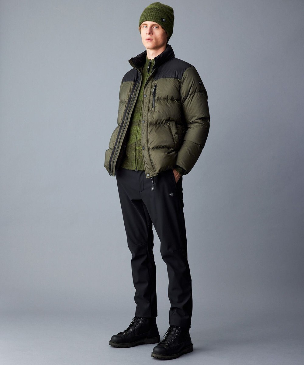 JOSEPH ABBOUD MOUNTAIN 【軽量/撥水/7ポケット/INフード】ナイロンリップ ダウン ジャケット 