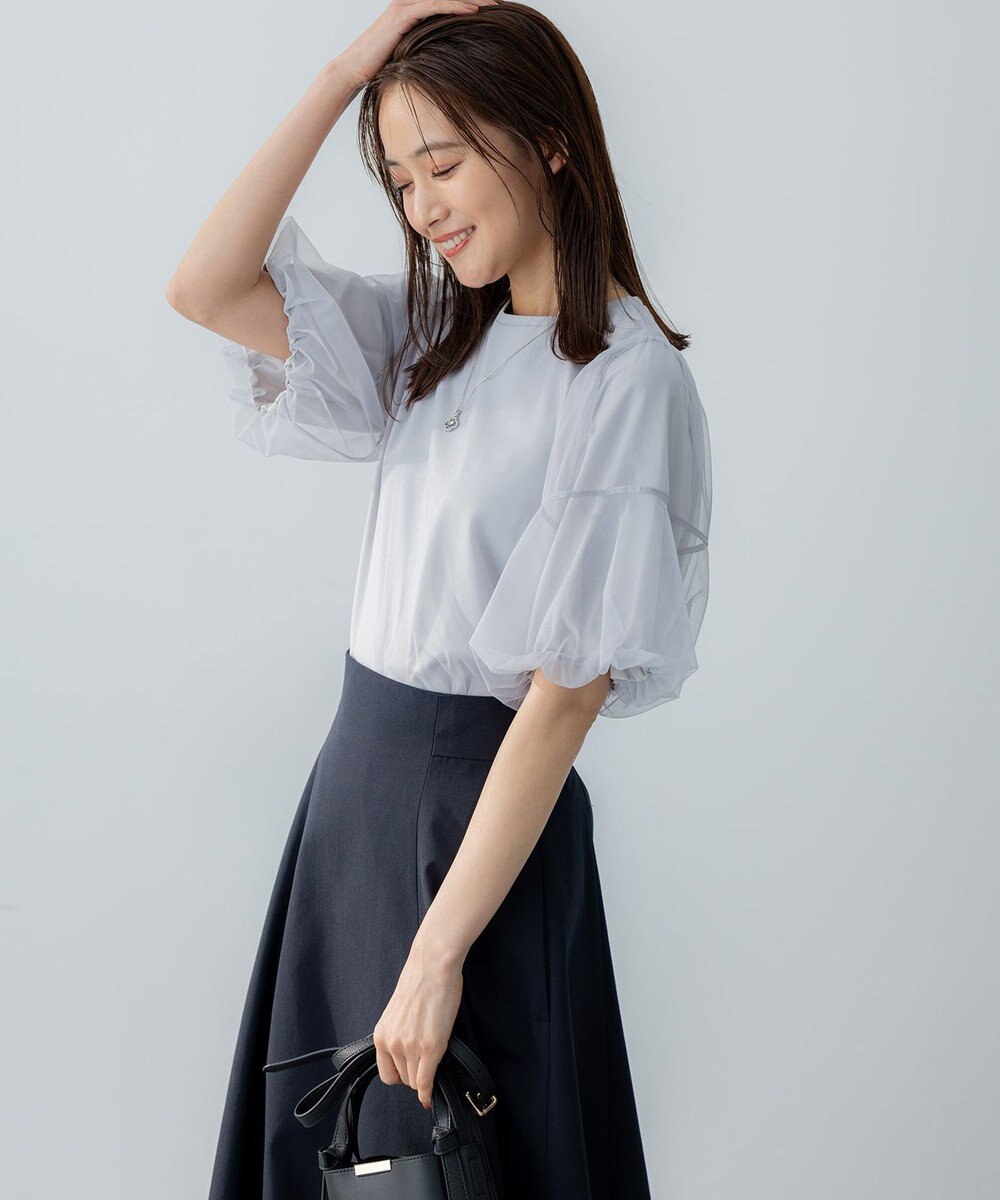 組曲 L 【VERY掲載・WEB限定】チュールカバー カットソー 