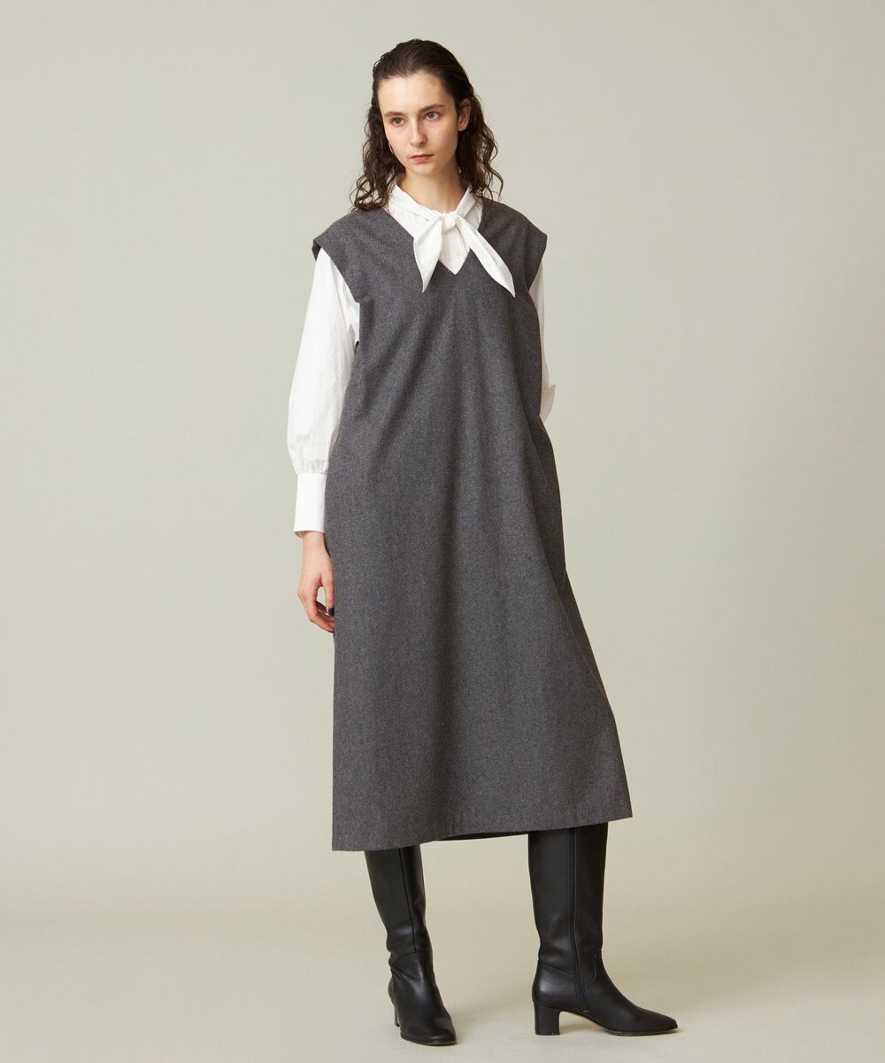 J.PRESS YORK STREET 【WOMEN】ショルダータックジャンパースカート 