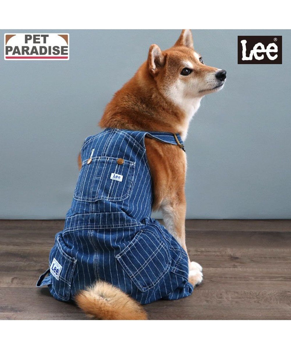 PET PARADISE Lee ストライプ オーバーオール 中型犬 大型犬 
