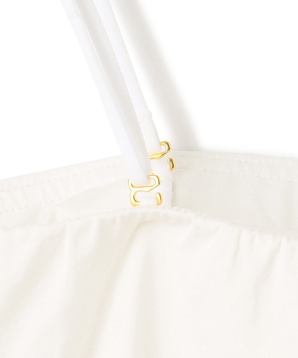 23区 L 【洗える】ベアトップ パッド付き キャミソール 