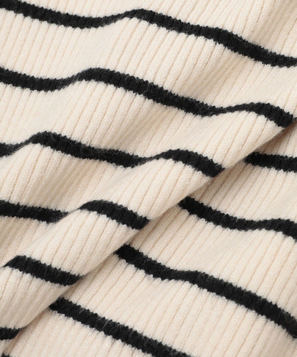 Green Parks ラメライン入りリブニットプルオーバー 