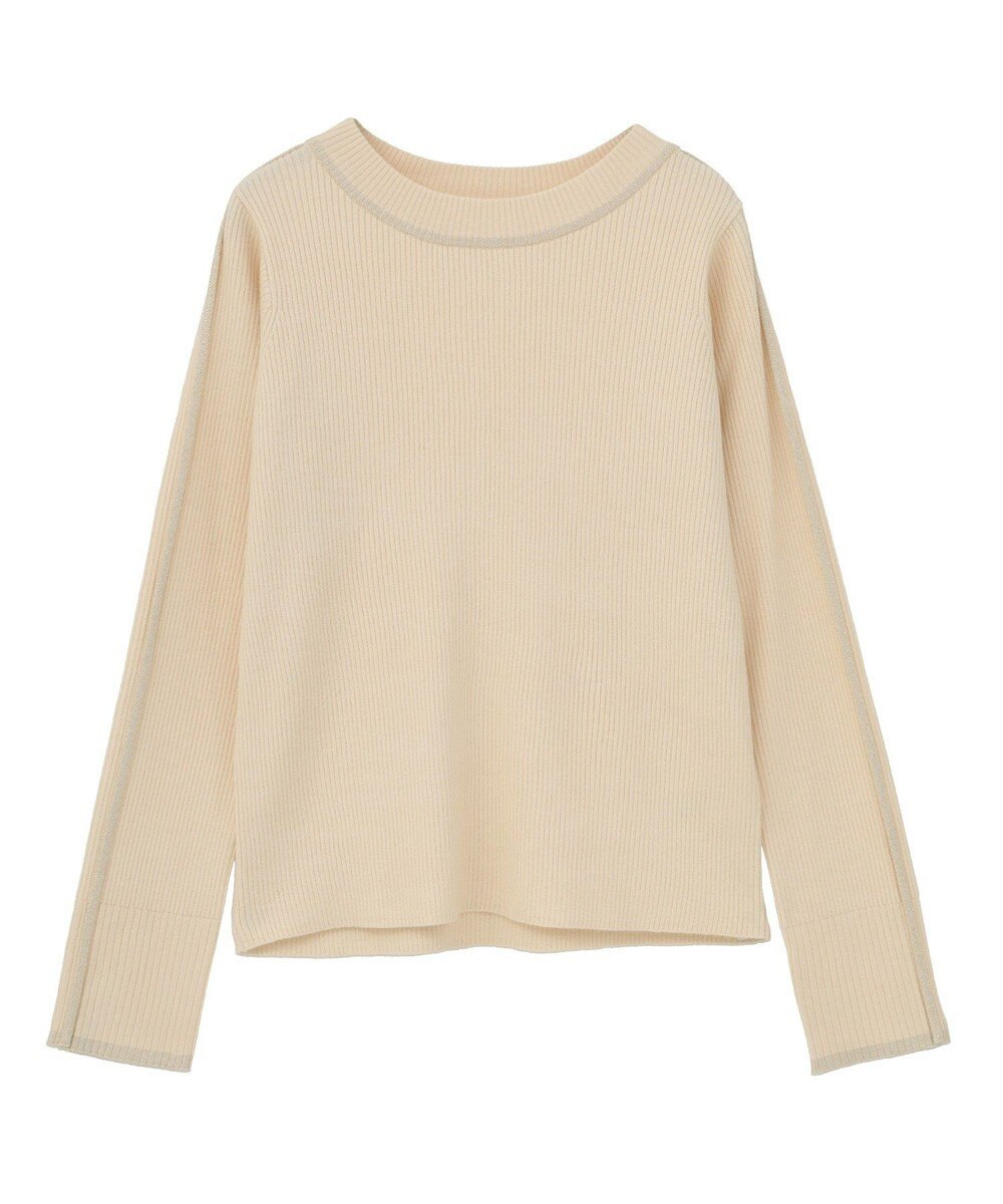 Green Parks ラメライン入りリブニットプルオーバー 