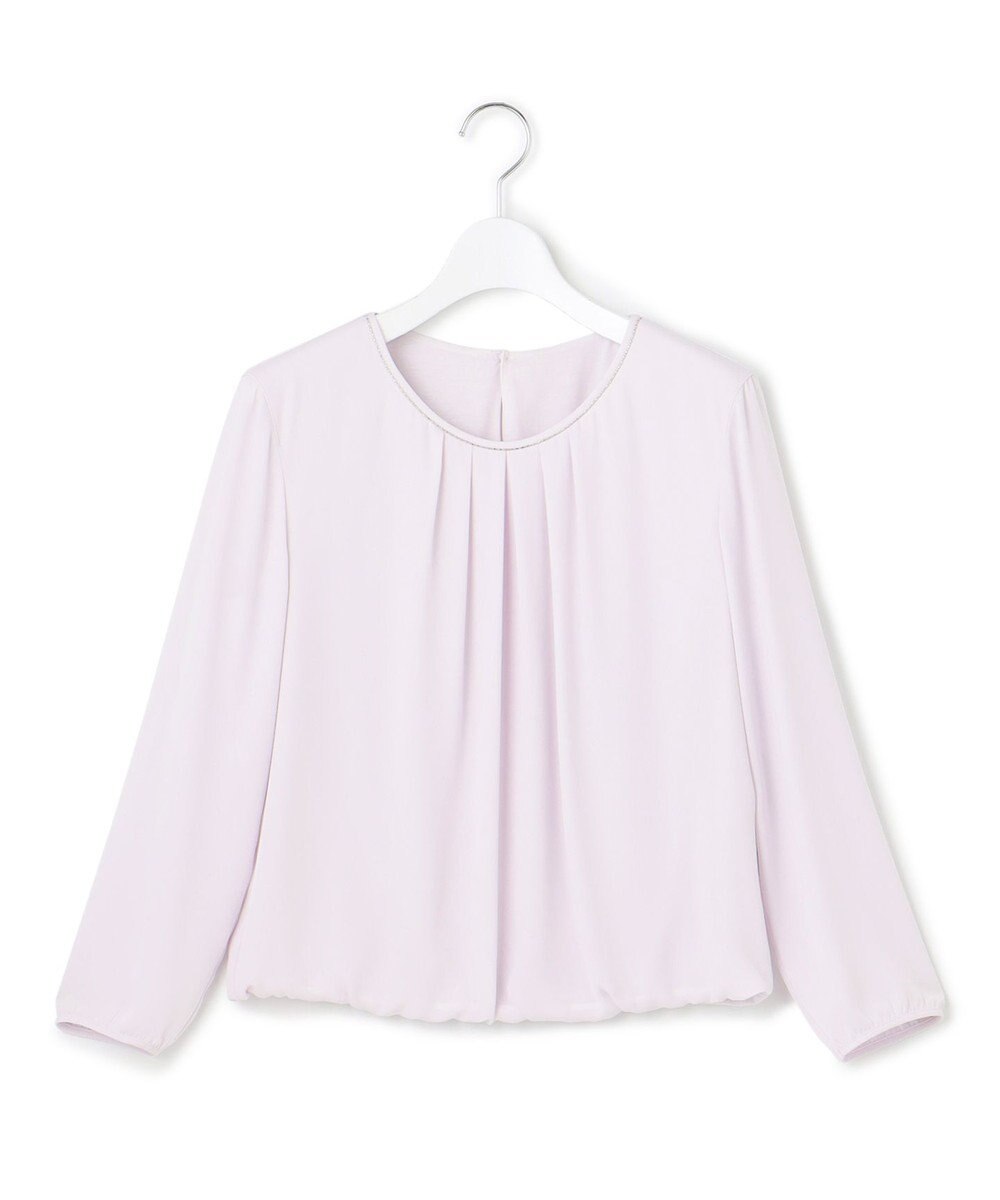 23区 【洗える】シルキーデシン ボールチェーン カットソー 