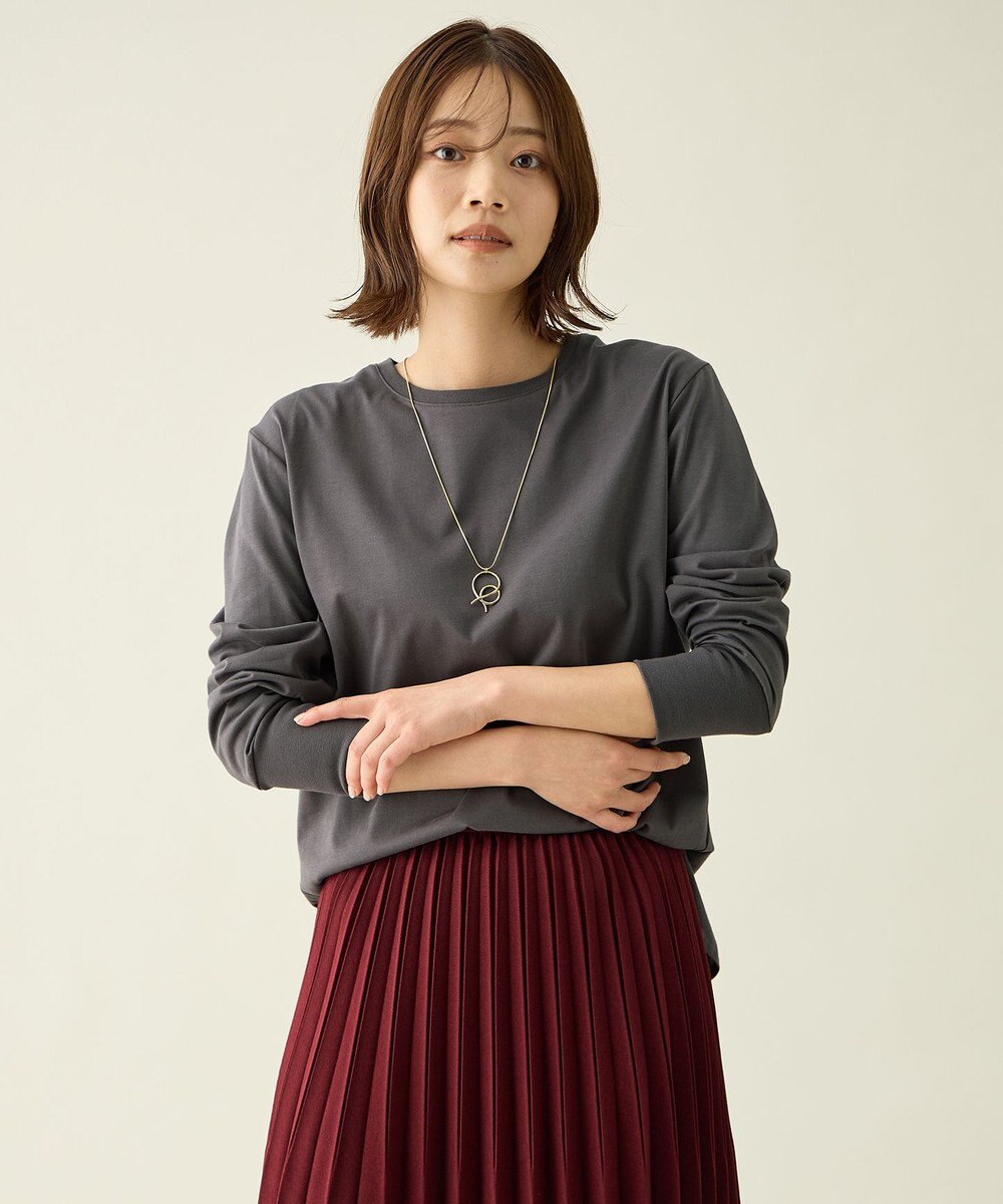 ANY L シャツテールロングスリーブＴシャツ 