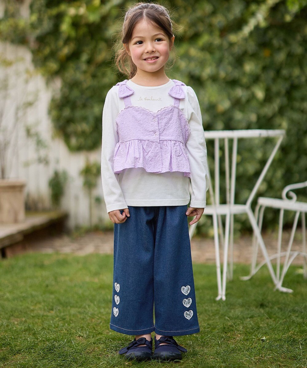 ANY KIDS キャミソール付き 長袖Tシャツ 