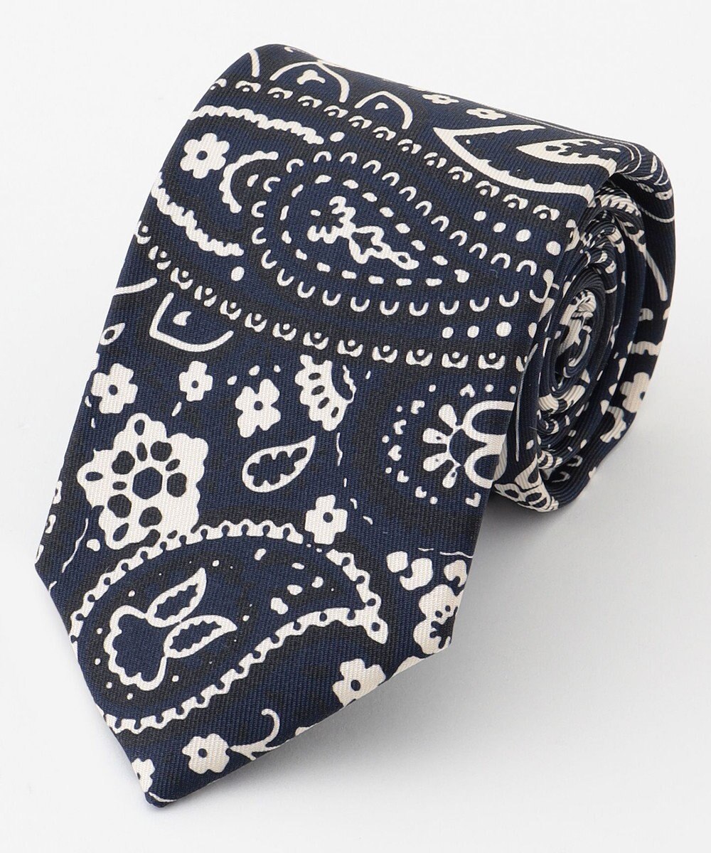 JOSEPH ABBOUD 【日本製】ペイズリープリント ネクタイ 