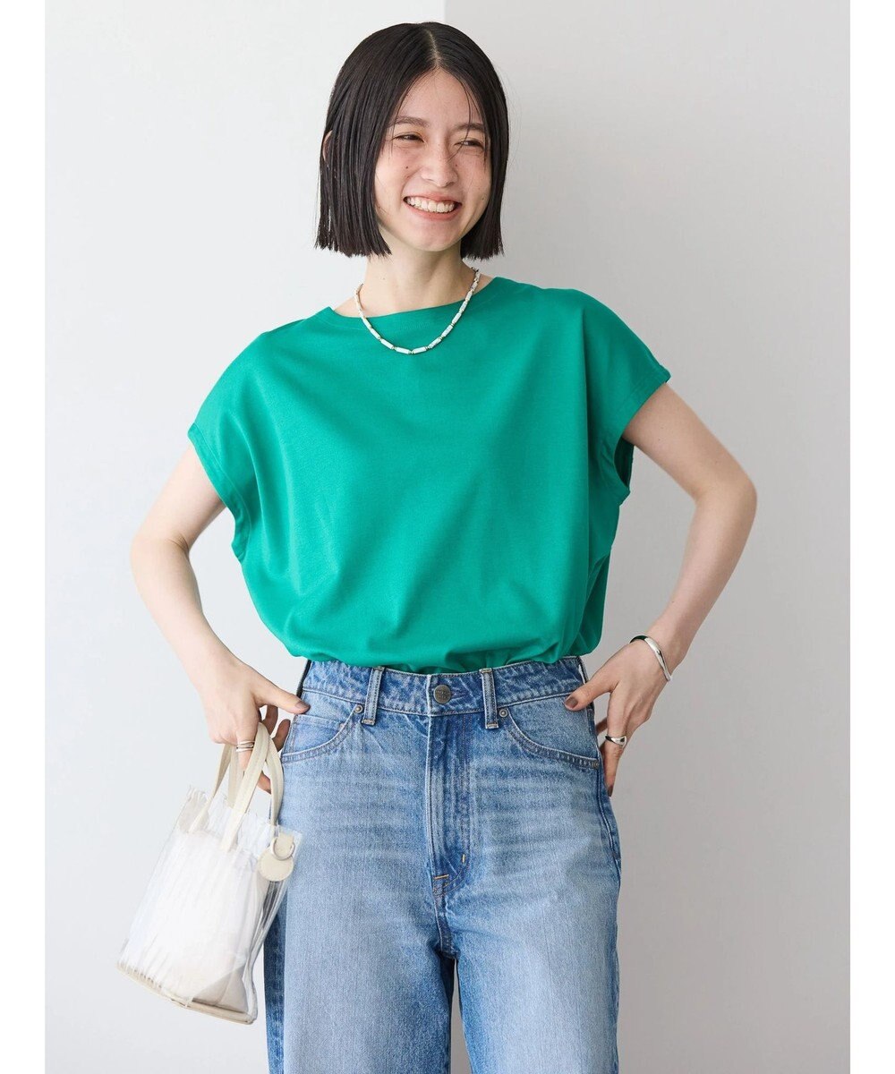 AMERICAN HOLIC バックボタンフレンチスリーブプルオーバー 