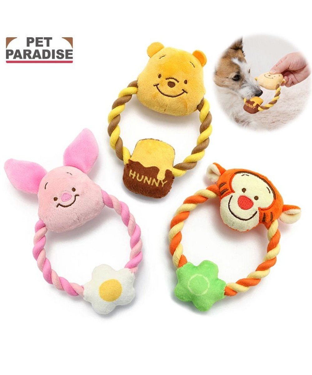 PET PARADISE ディズニー くまのプーさん ロープ おもちゃ 《プーさん/ピグレット/ティガー》 