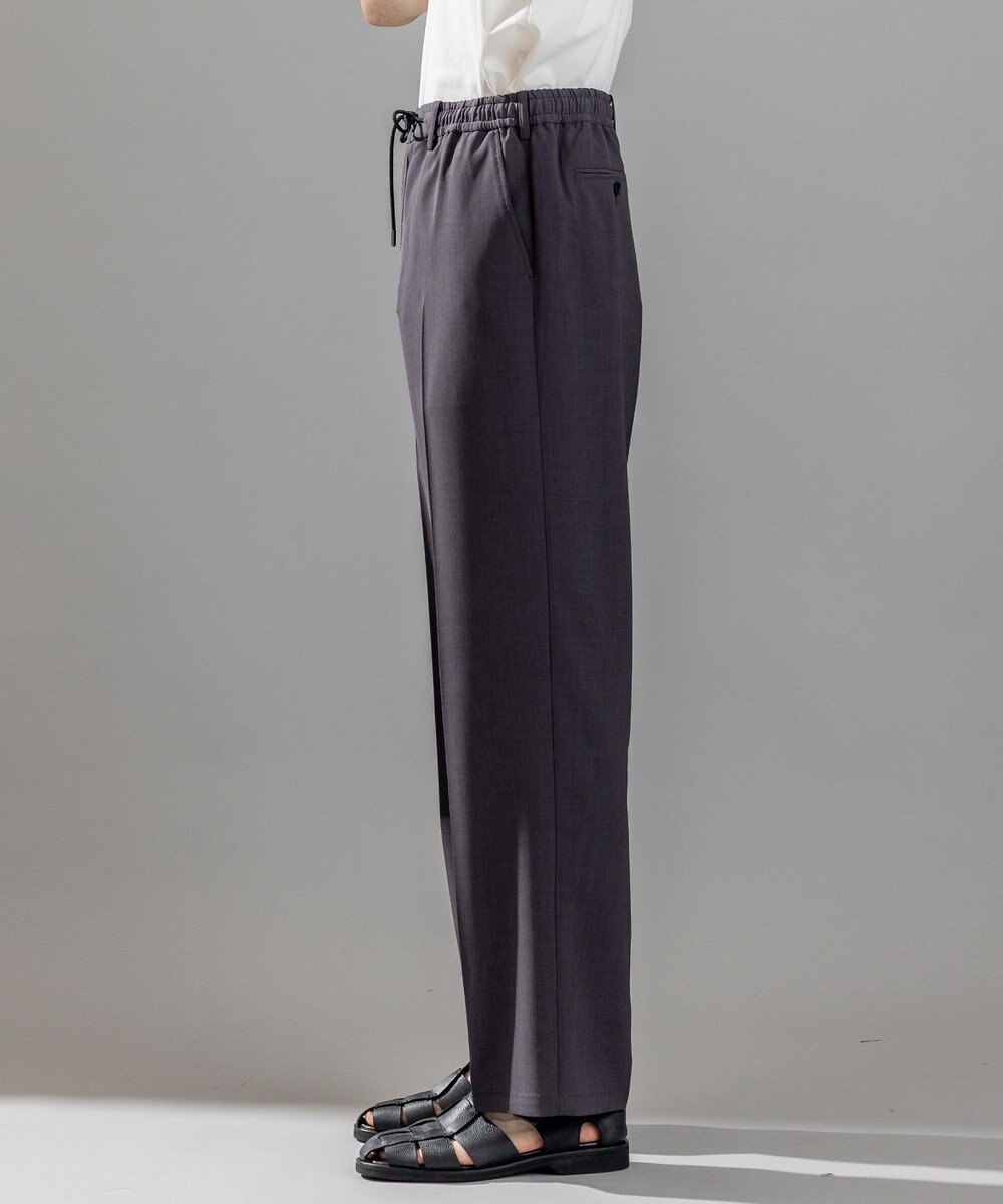 JOSEPH HOMME テクノボイルストレッチ ドロスト付きワイドストレートパンツ / HARRY CONVERTIBLE 