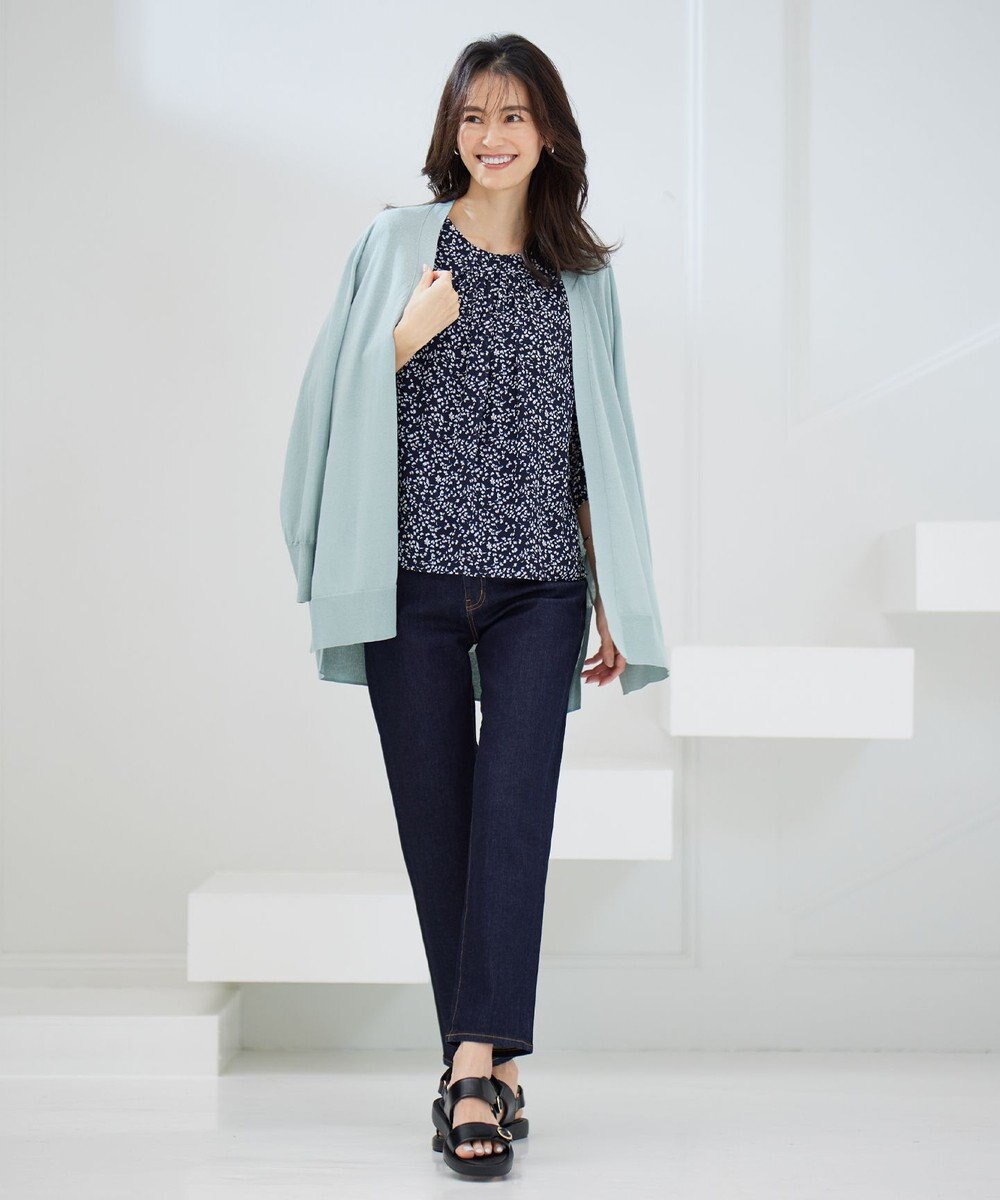 J.PRESS LADIES L 【洗える・UVケア】 サマー カーディガン 