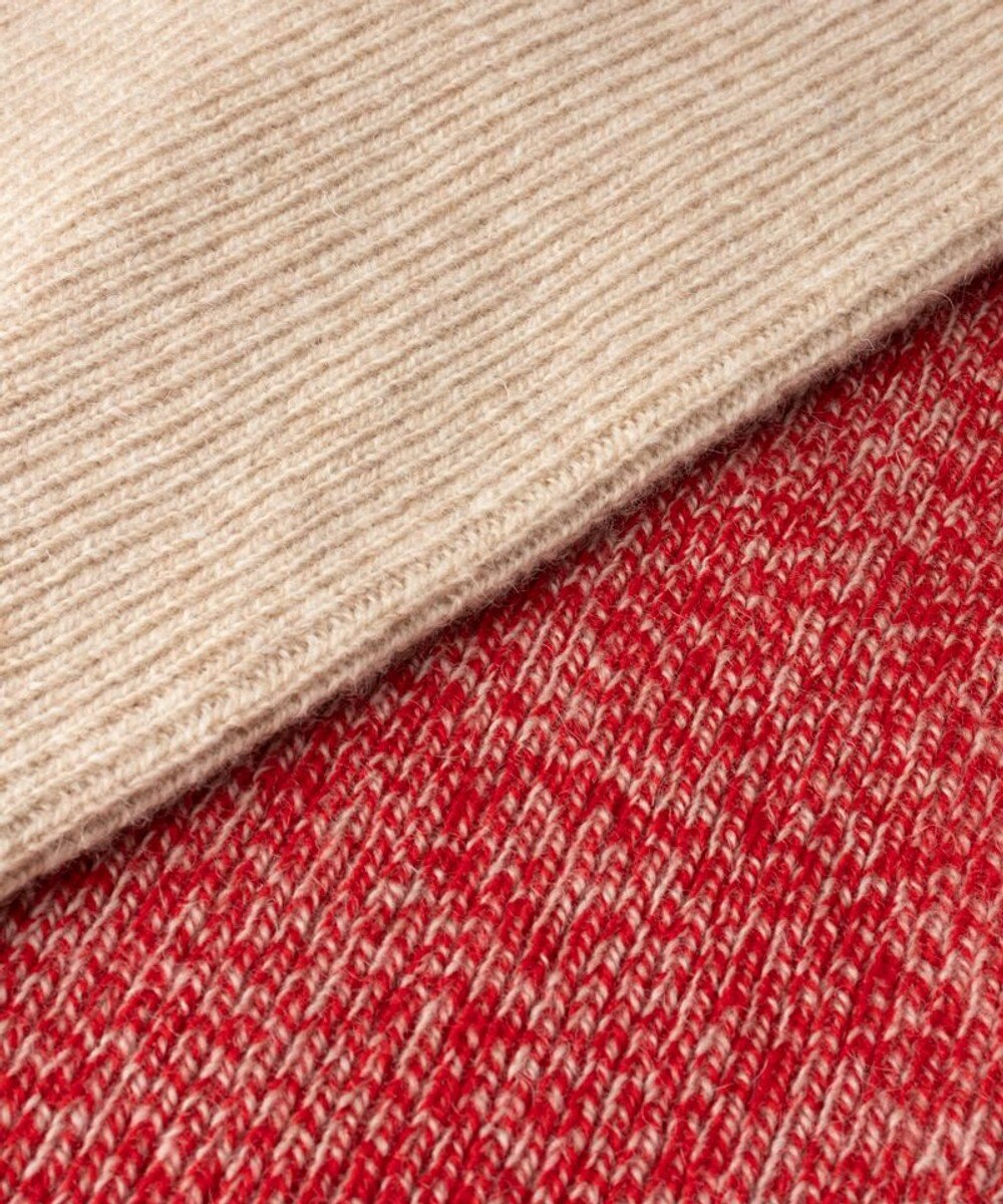 AURORA WEB限定 ウールニット リバーシブル マフラー 