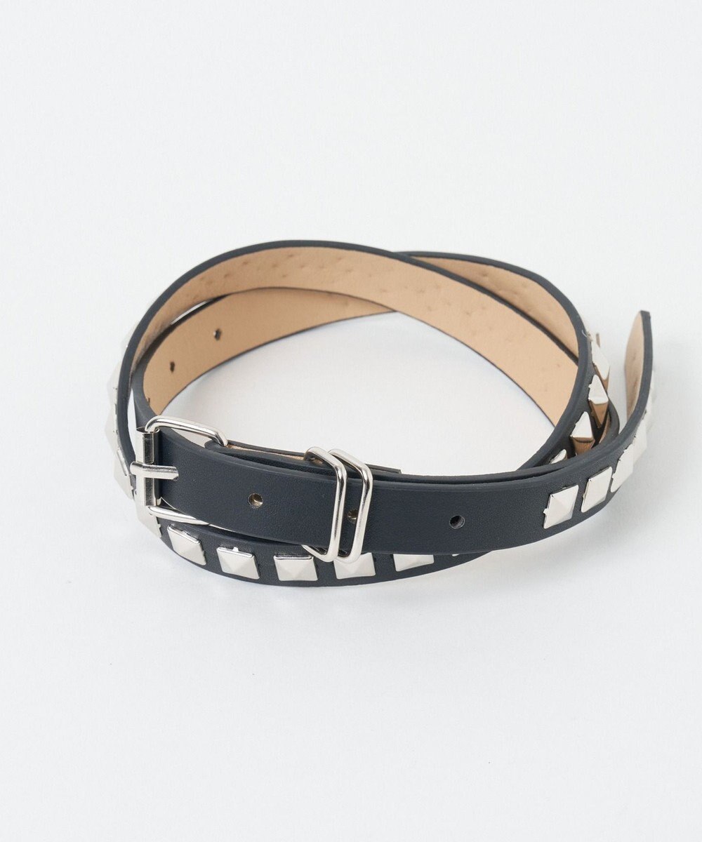 WEGO Lスクエアスタッズ細ベルト 