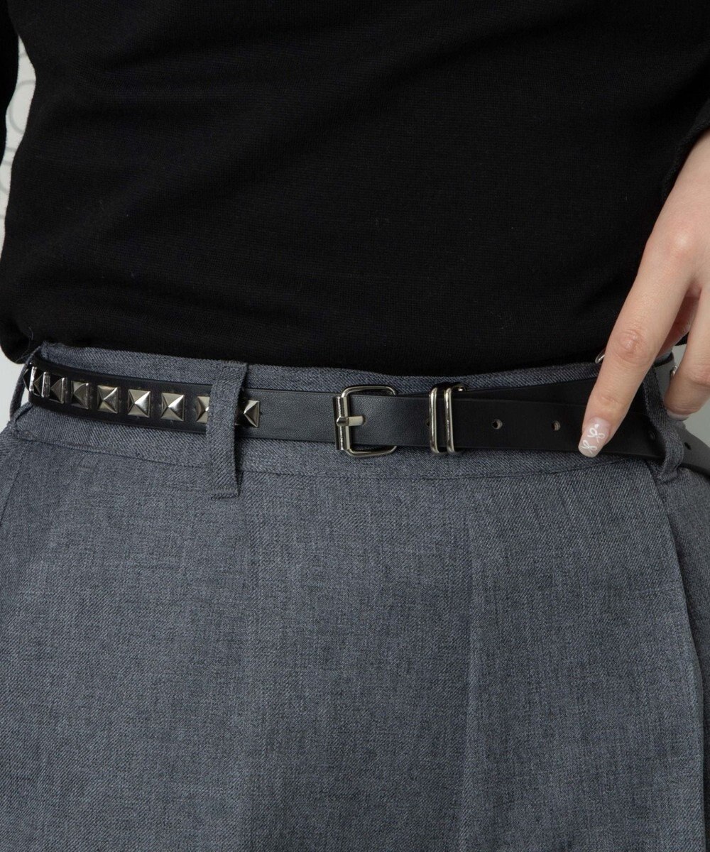 WEGO Lスクエアスタッズ細ベルト 