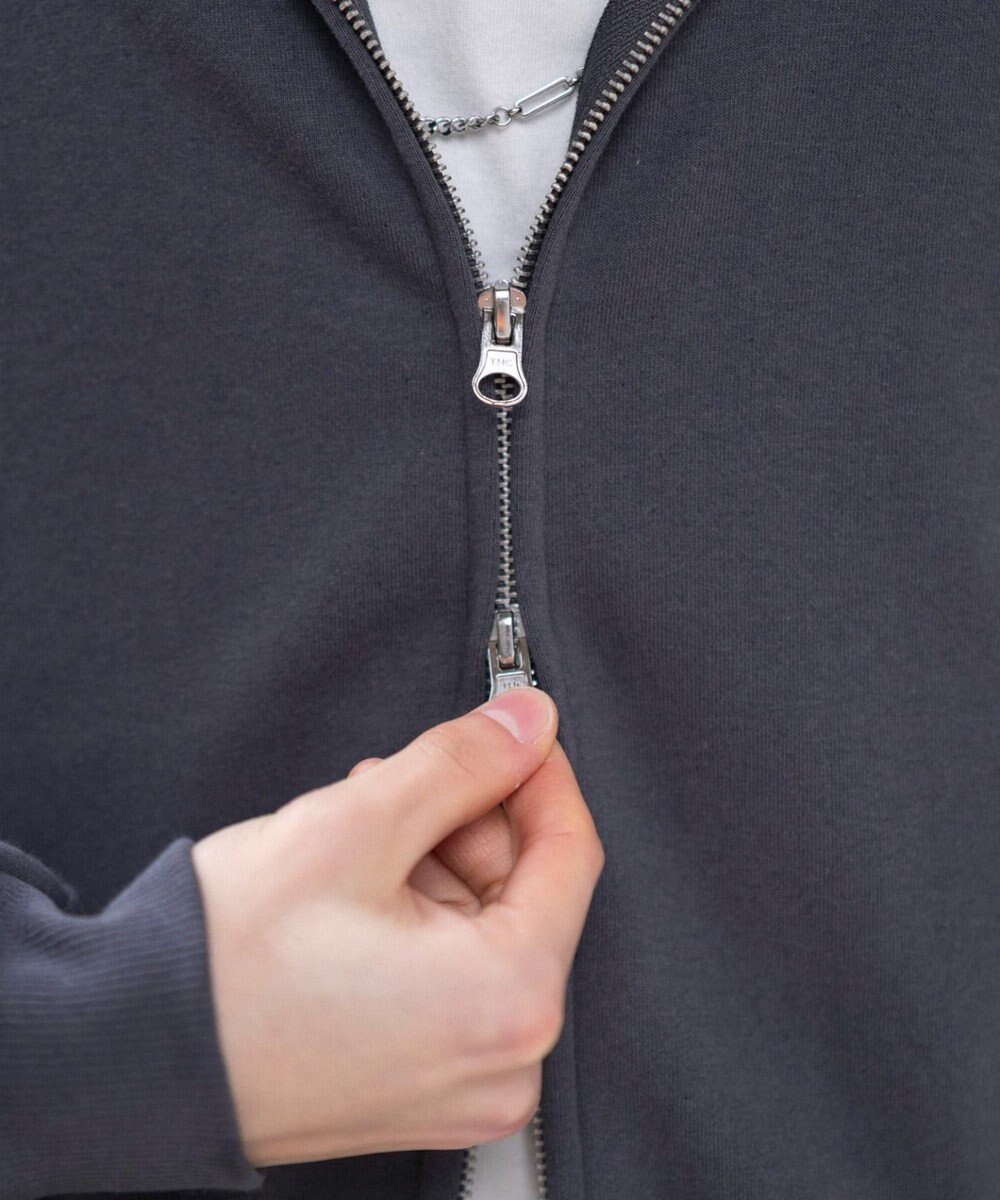 WEGO 【ユニセックス着用ITEM/SMLサイズ展開】ボンディングZIPパーカー 