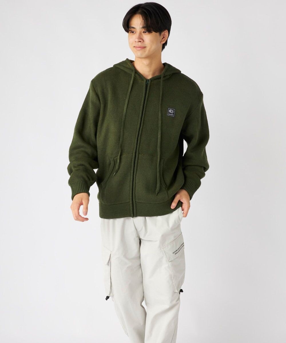 OP／FILA 【ocean pacific】ニットジップパーカー 