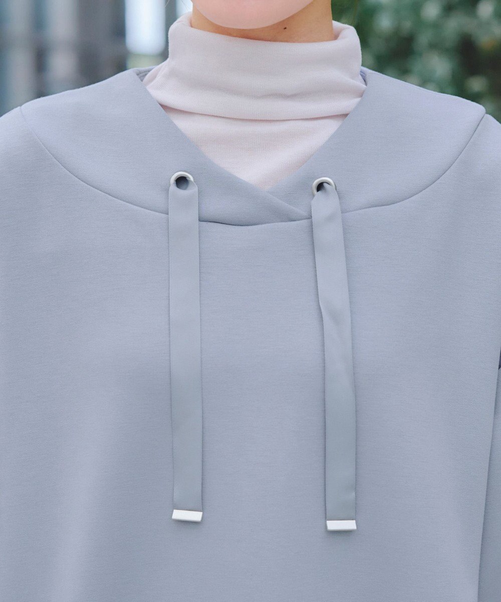 Tiaclasse 【洗える】フード風ダイバートップス 